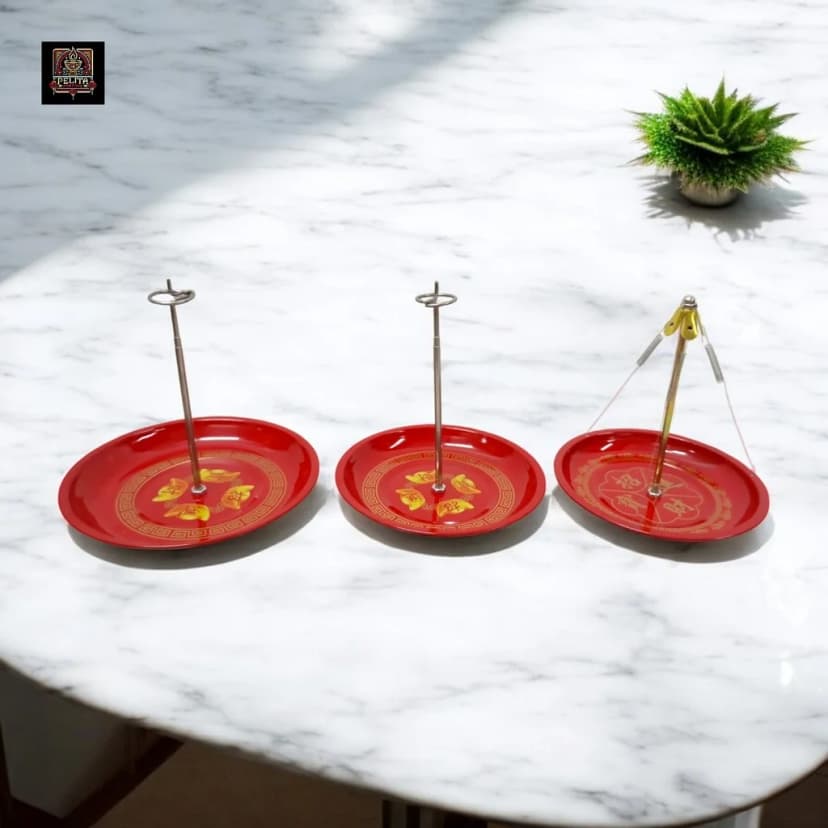 Tempat Bakar Dupa Lingkar Tahan Panas dengan Kawat / Tinggi Adjustable - 24 Jam & 12 Jam 1