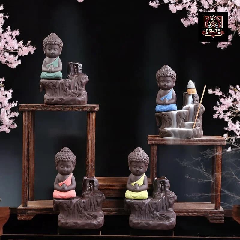 Tempat Bakar Dupa Asap Bawah Little Buddha Free Box & Stereofoam 1