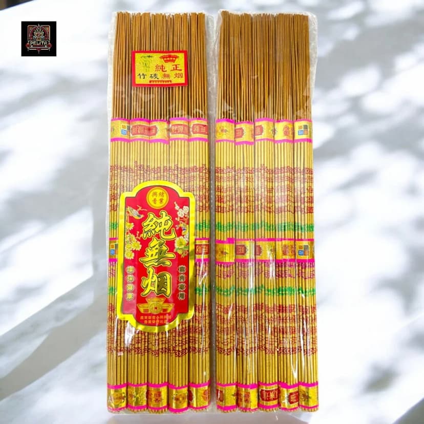 Dupa Huruf Full Emas 39.5 cm 5 In One 185 Stik Tanpa Asap / Smoke Free Abu Dingin 1
