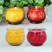 [1 Dus 100 Pcs] Lilin Mentega Toples Kaca 20 Jam Tanpa Asap + Asuransi & Palet Kayu