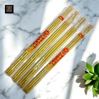 Dupa Ulir Emas Abu Emas 12 Jam 3 Batang Less Smoke 60 cm Sandalwood