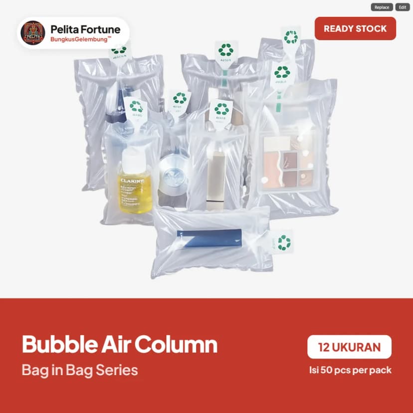 BungkusGelembung Bag in Bag Series 12 Variasi Ukuran Barang Dalam Kantong Udara - Pelita Fortune 1