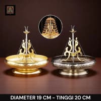 Tempat Dupa Lingkar 24 Jam Metal Premium 19 cm