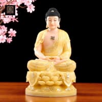 Patung Buddha Sakyamuni / Siddhartha Gautama 12 Inch 4.4 kg - Simbol Kebijaksanaan