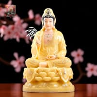 Patung Dewi Kwan Im / Guan Yin 12 Inch 4.2 kg – Simbol Belas Kasih & Perlindungan – Pelita Fortune