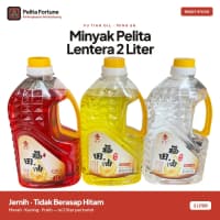 Minyak Pelita Lentera Lotus 2L Fu Tian Oil Non Asap 3 Warna